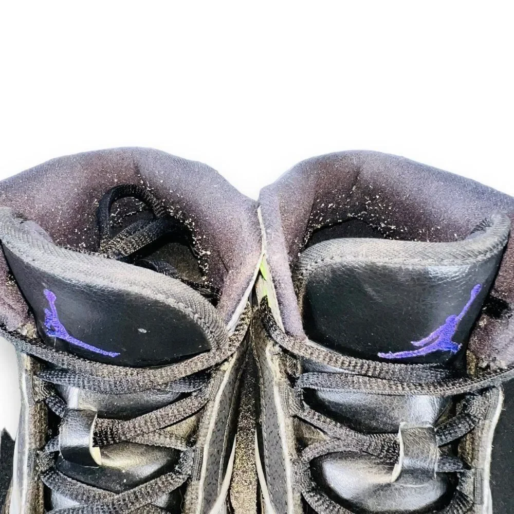 Air Jordan 1‎ Flight Black / Grey / Lime 630919-070 Rare Youth 6.5